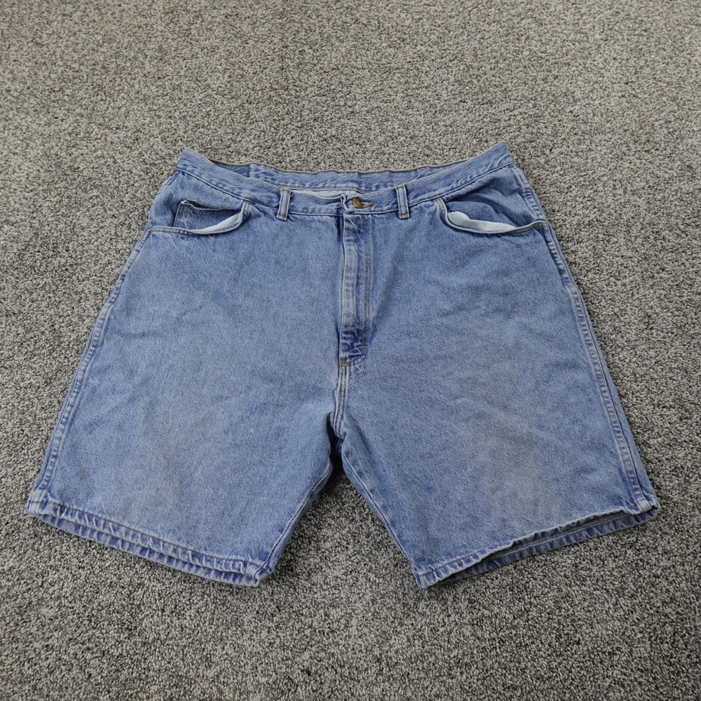 Wrangler Shorts Mens 40 Blue‎ Denim Jean Jorts Cowboy Western Fade Skate Y2K Dad